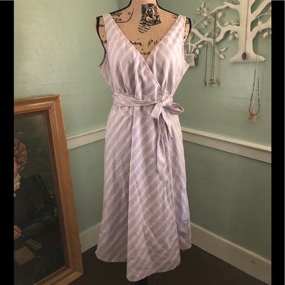 J. Crew Dresses & Skirts - ✨Host Pick!! J.Crew Lavender Striped Sundress 14✨